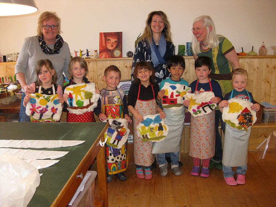 Filzkunst mit Frau Angelika Schülken in Niedenstein- Kirchberg